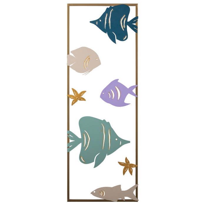 Wallity Aquarium - 2 Accesorio decorativo de metal multicolor